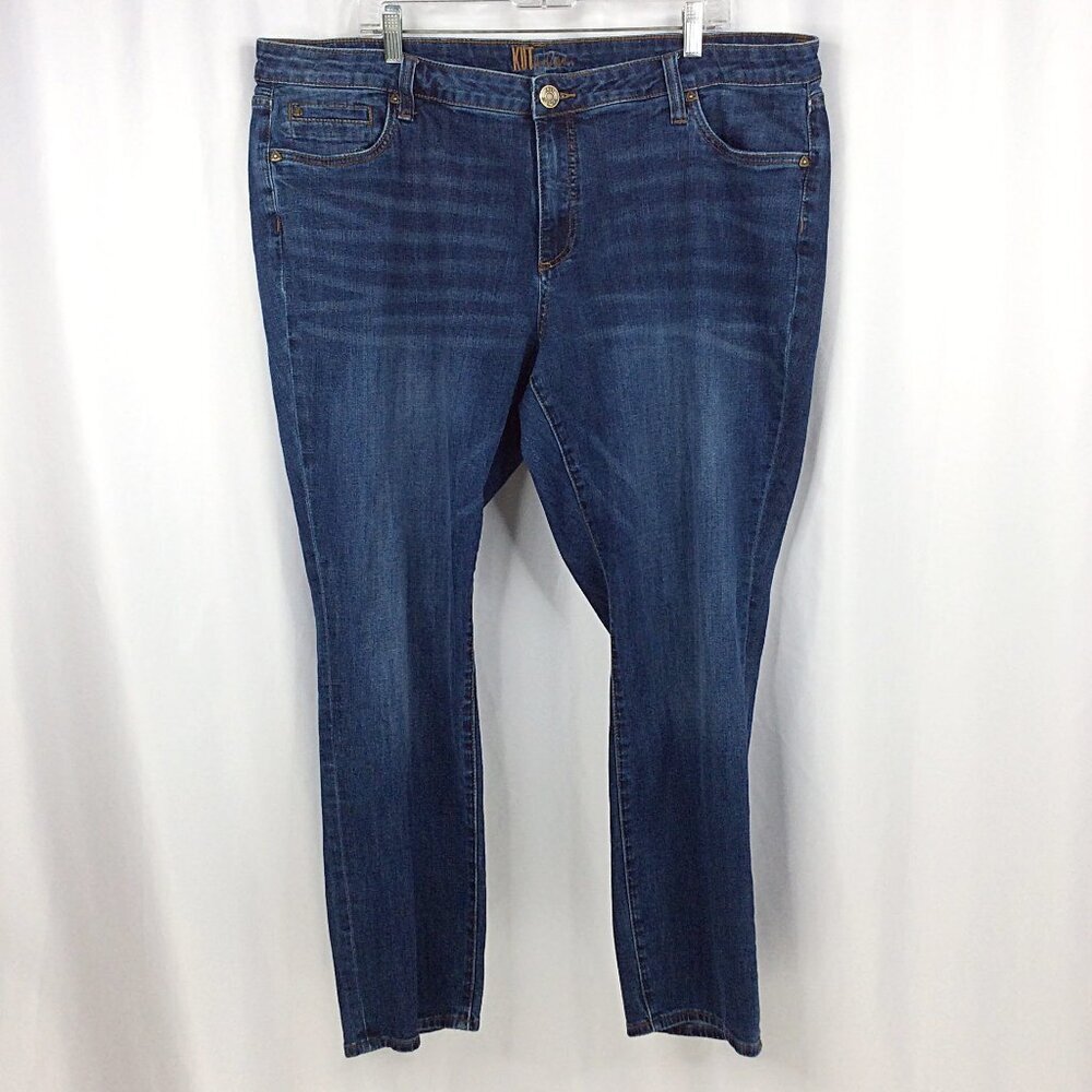 Kut from the Kloth Katy‎ Boyfriend Jeans Womens Plus Size 20W Straight Leg Denim
